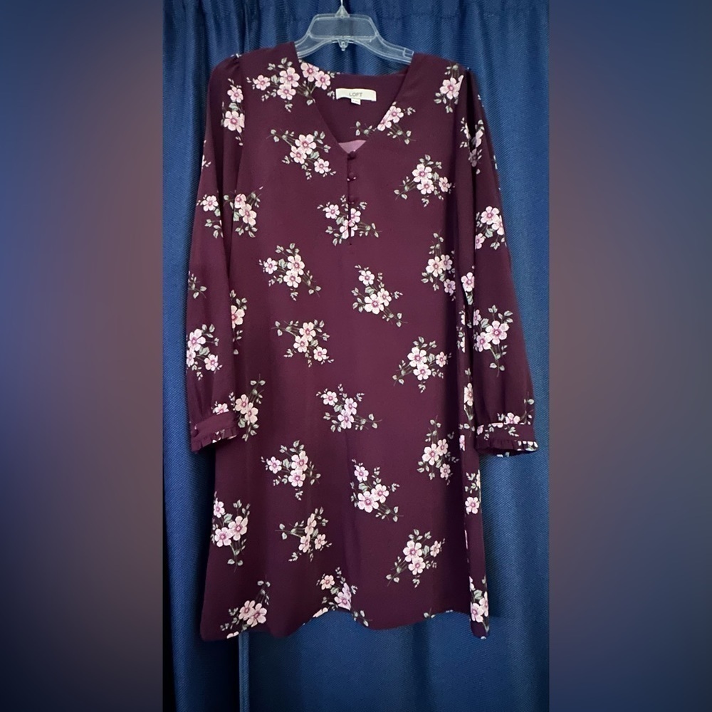 LOFT Floral Dress Size 6